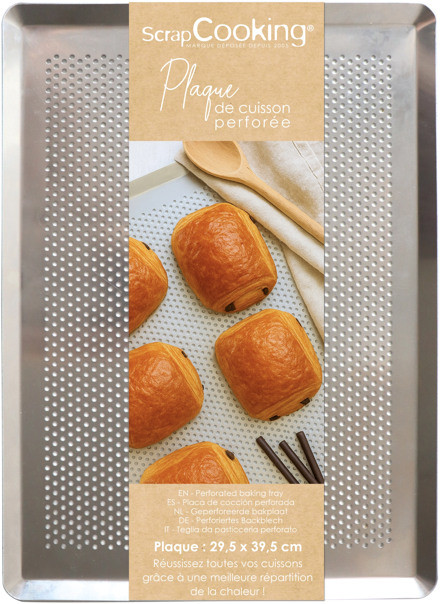 Plaque de cuisson perforée