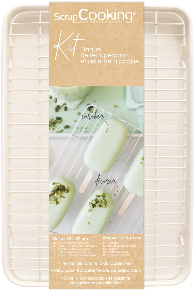 Kit plaque de cuisson + grille de glaçage