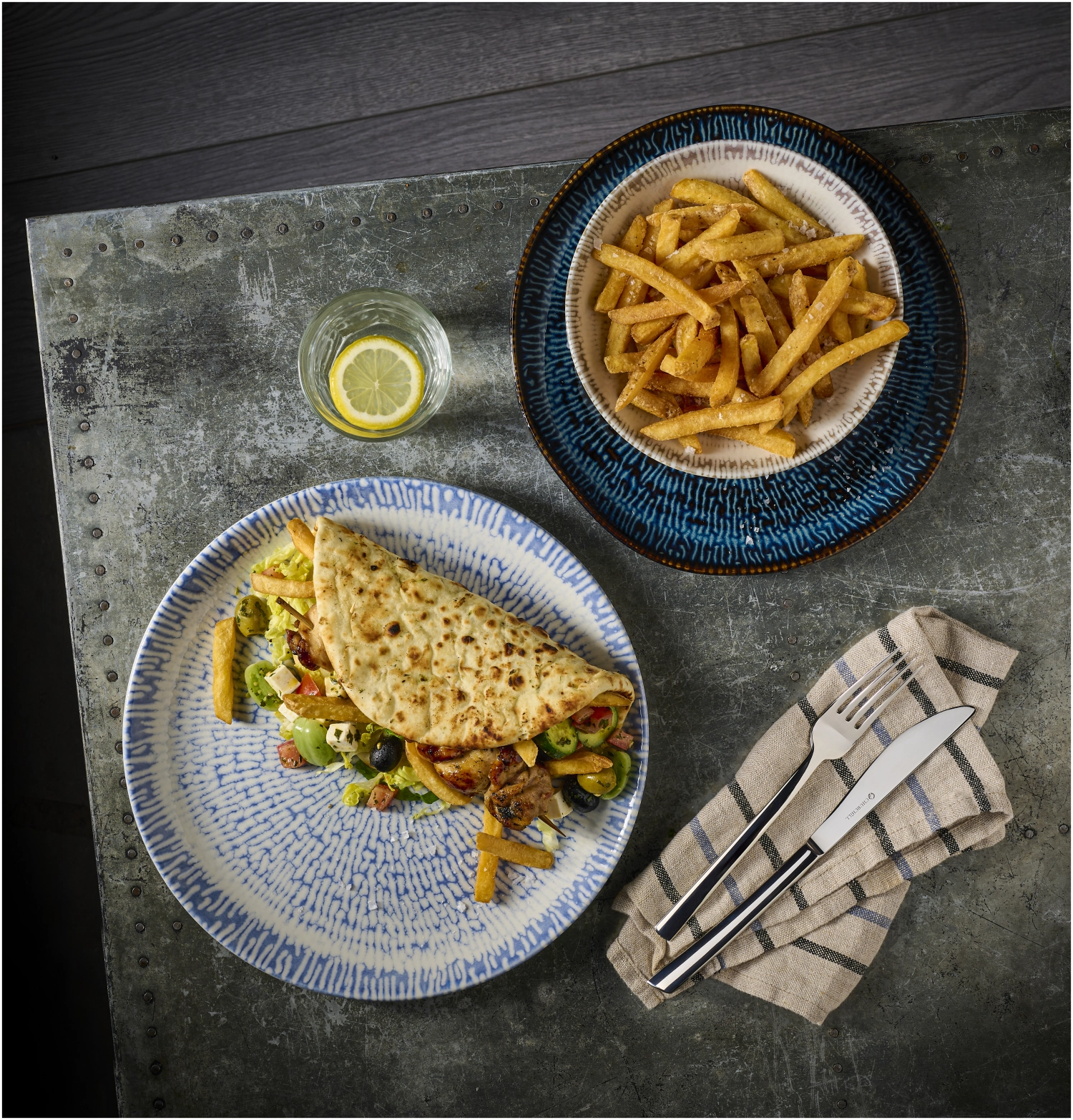 Cascade Indigo Coupe Teller