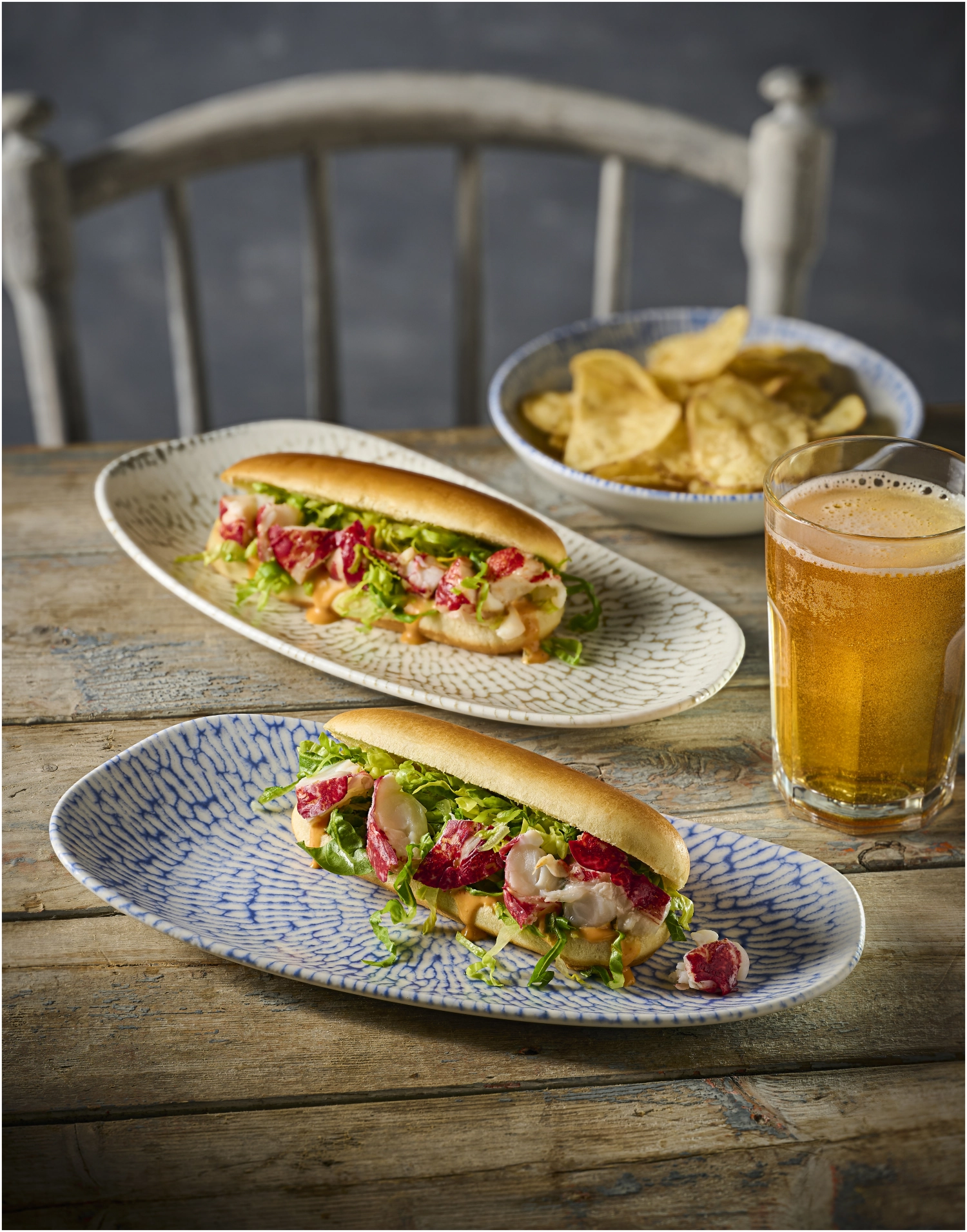 Cascade Indigo Oblong Platte