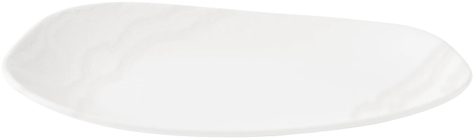 Tide White Opal Organic Oblong Platte