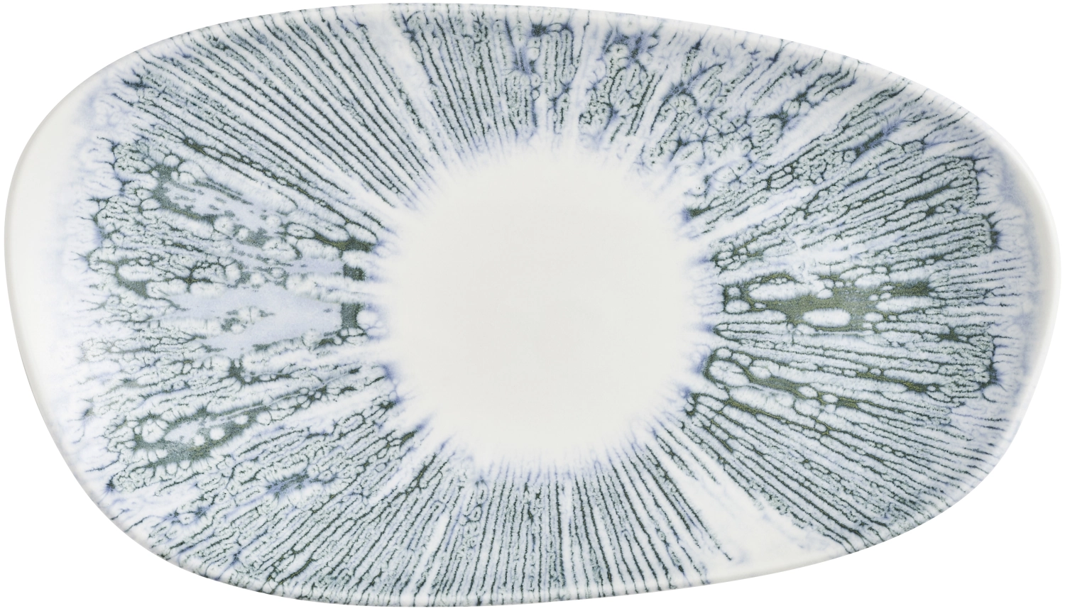 Lyra Blue Opal Organic Oblong Platte