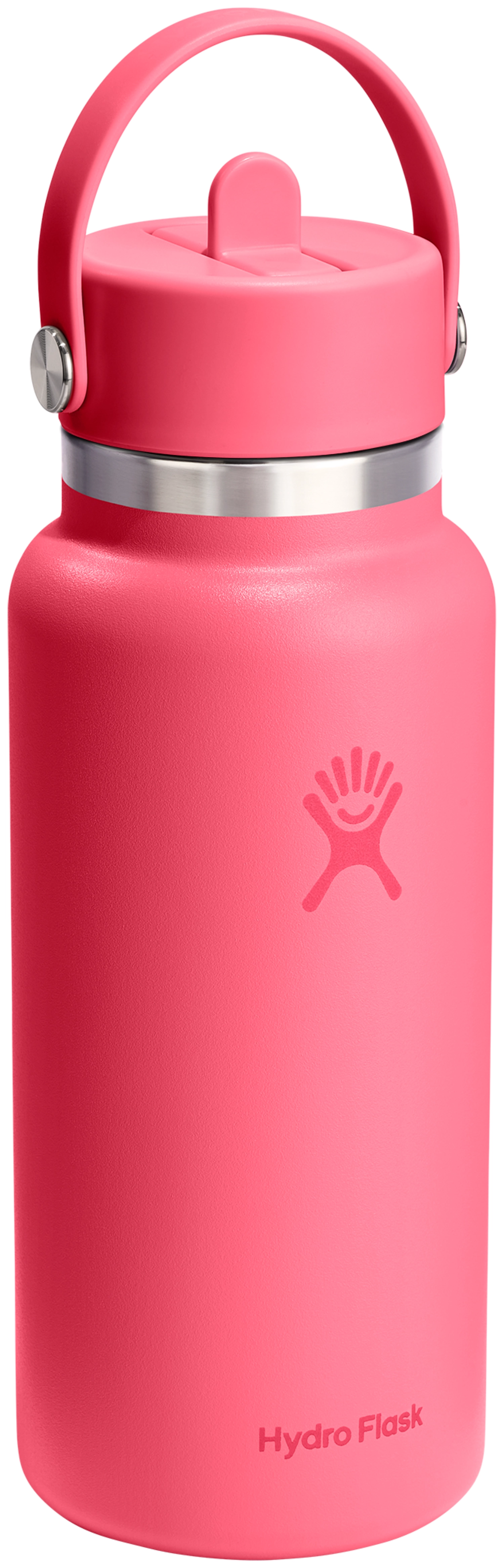 Trinkflasche Wide Flex Deckel mit Strohhalm