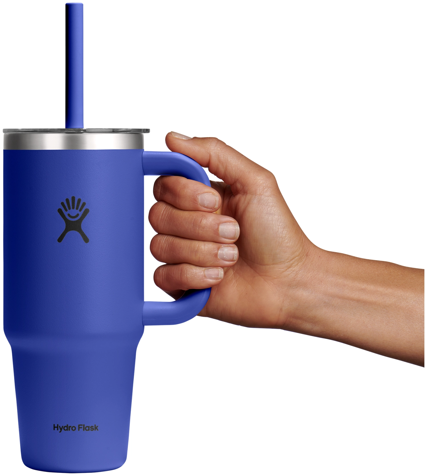 Reisebecher mit Trinkhalm