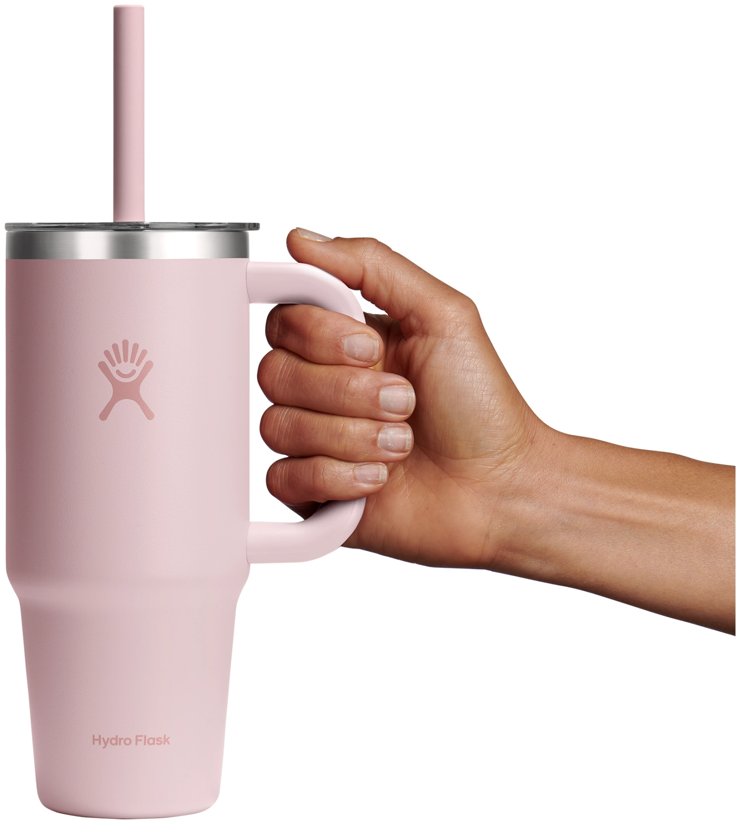 Reisebecher mit Trinkhalm
