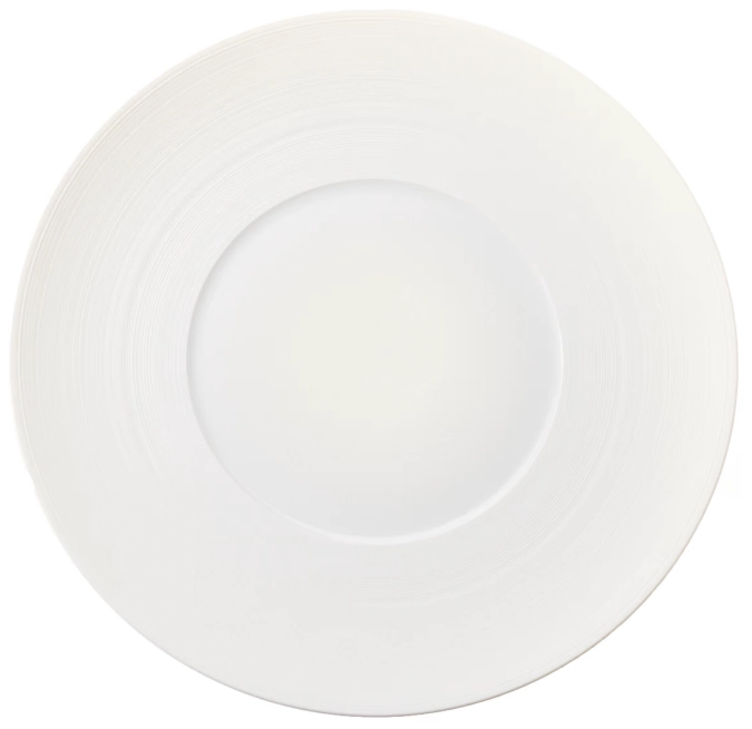 Plain assiette de presentation