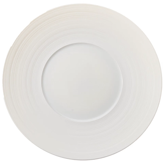 Plain assiette de presentation