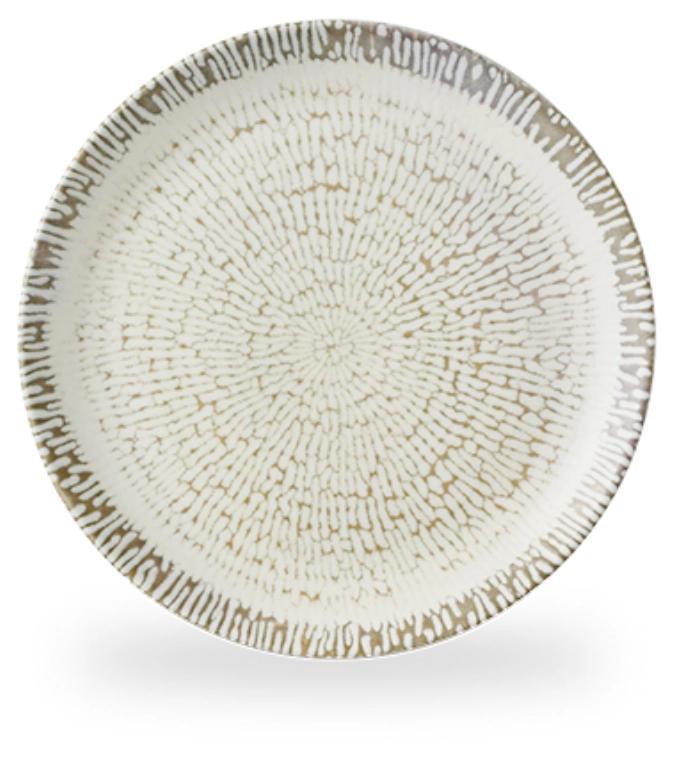 Cascade Taupe Coupe Teller flach