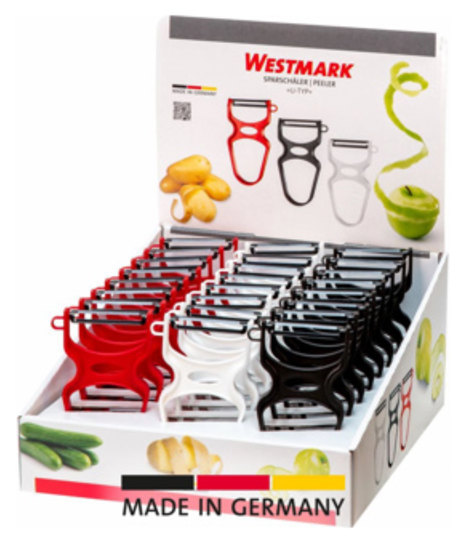 Présentoir 24 pcs éplucheurs