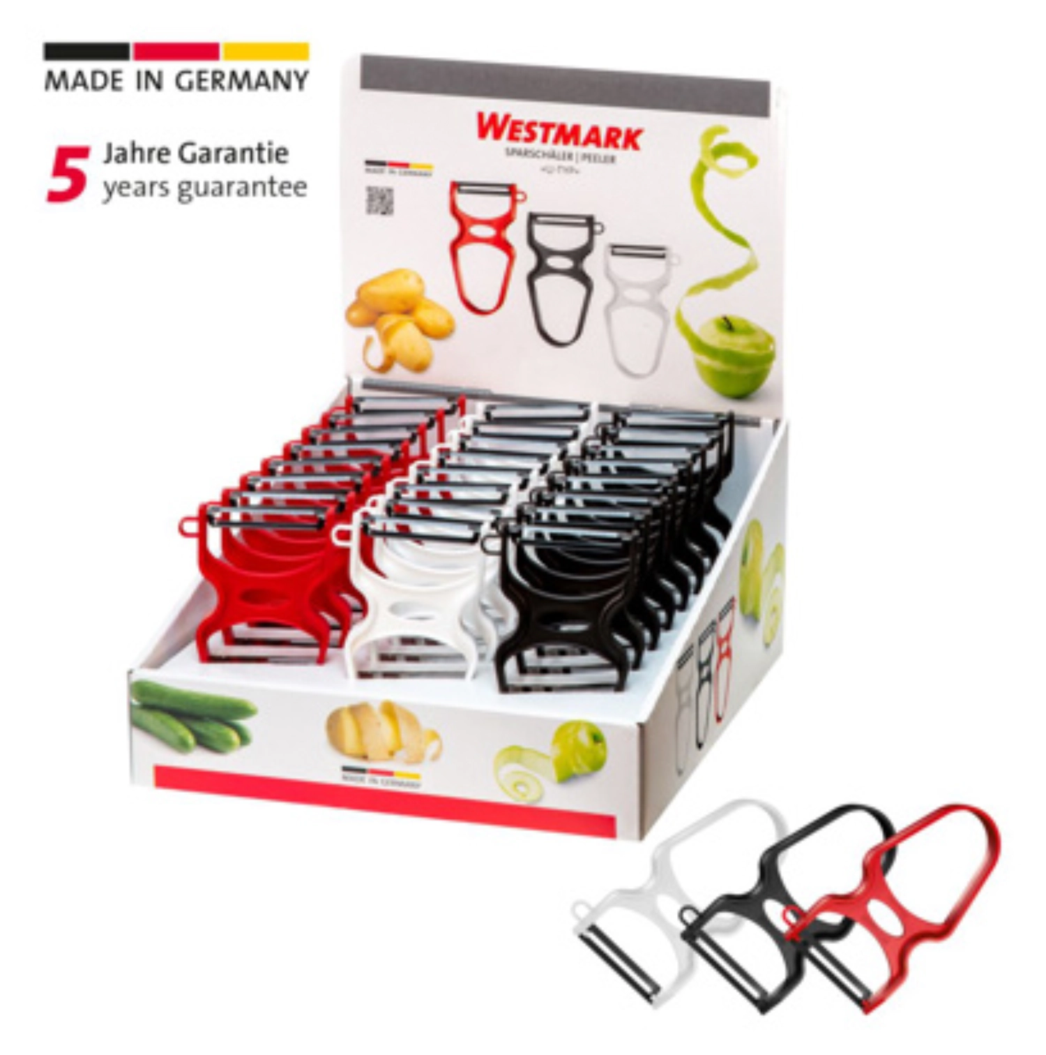 Présentoir 24 pcs éplucheurs