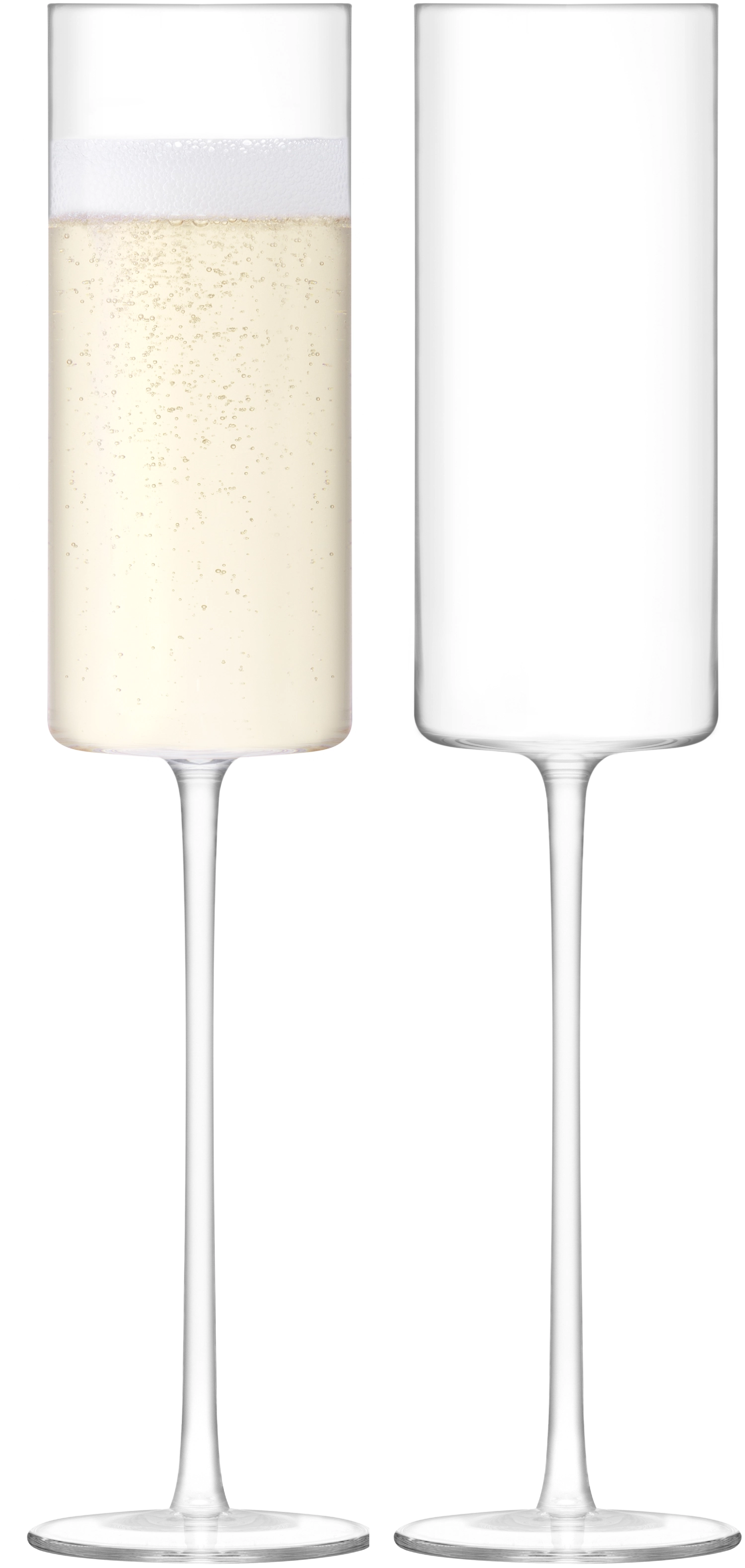 2er Set Moderne Champagnerglas