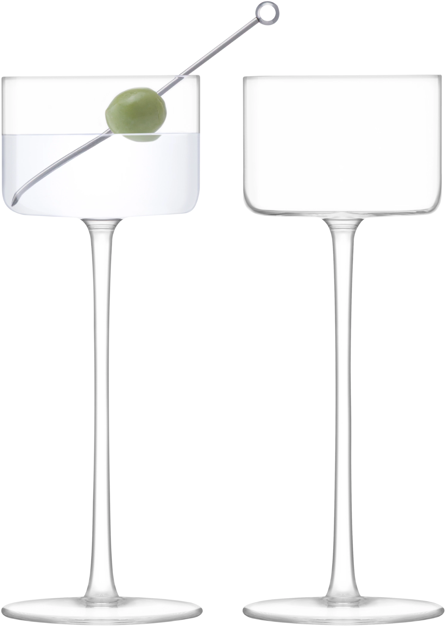 2er Set Moderne Martini Glas Mini