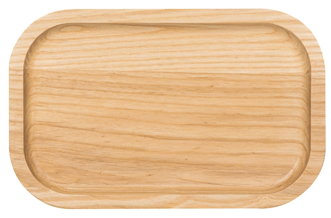 Rechteckige Holzplatte S