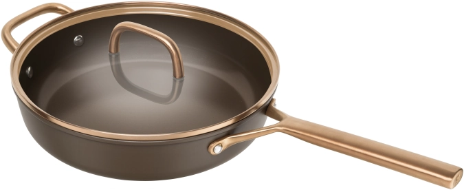 Poêle à braiser Milano avec couvercle en verre