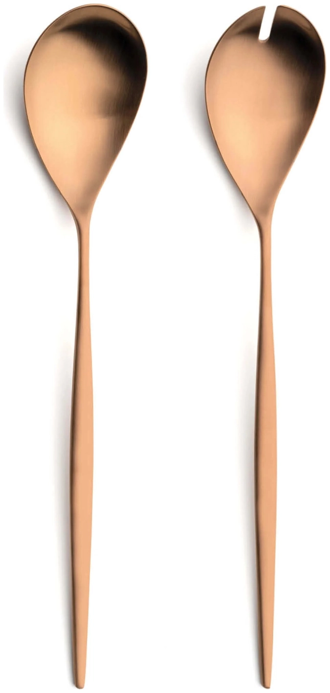 2 pièces Couverts à salade Moon Copper Matte
