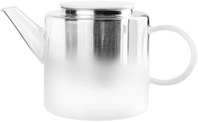 Opal Teekanne, mit weissen Deckel