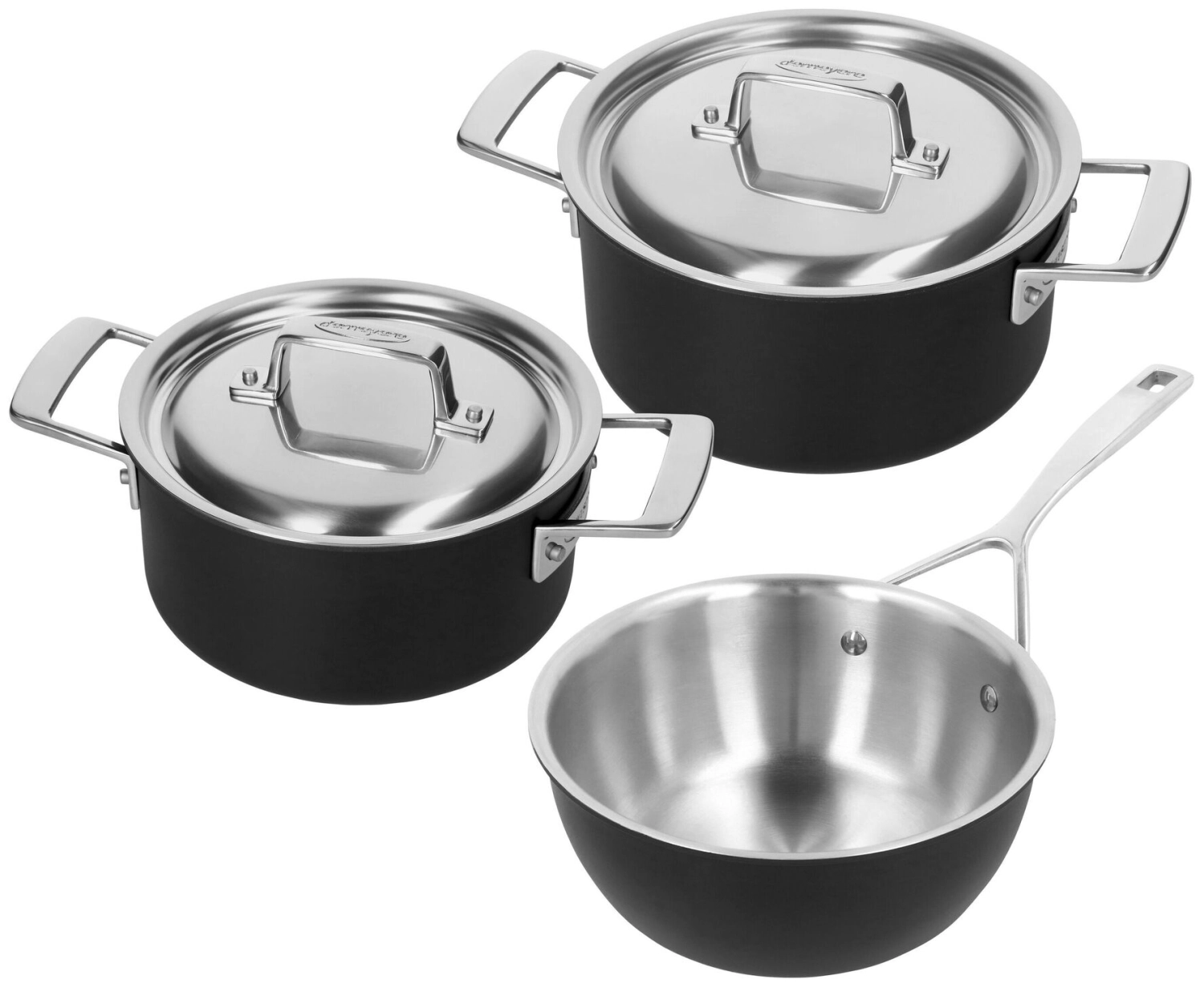 Set de 3 casseroles Black 5
