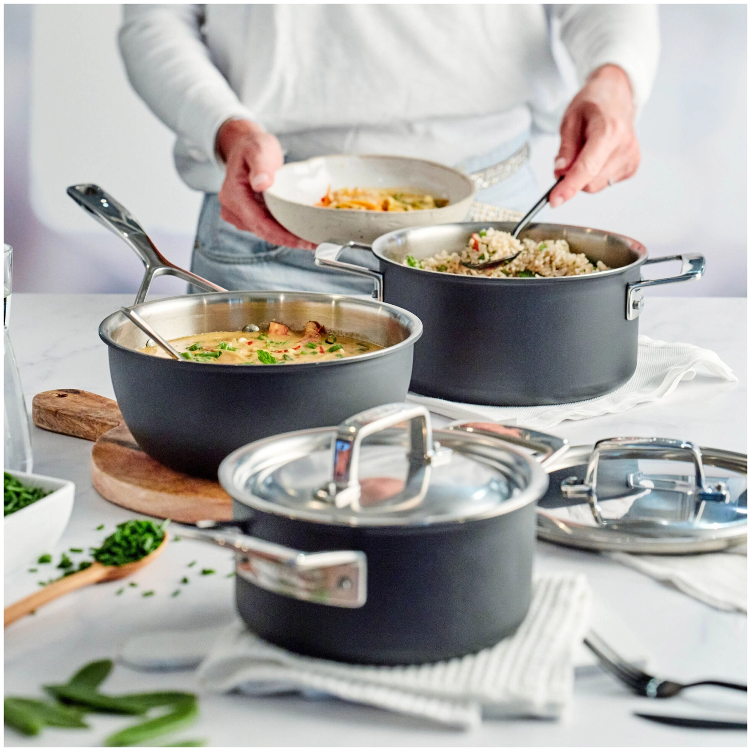 Set de 3 casseroles Black 5