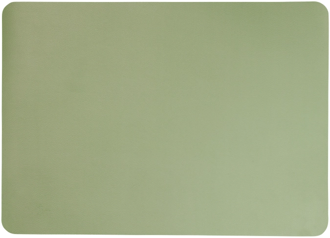 Set de table en cuir, sauge