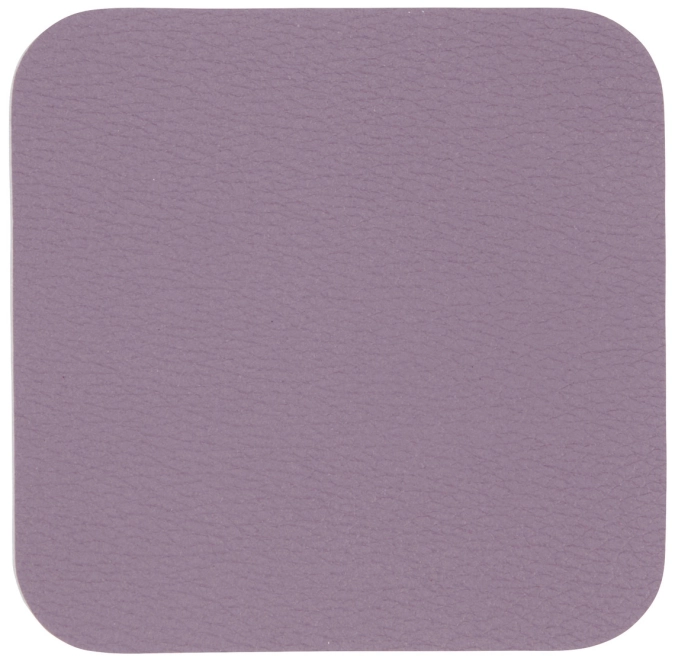 Lot de 4 dessous-de-plat en cuir, lavande
