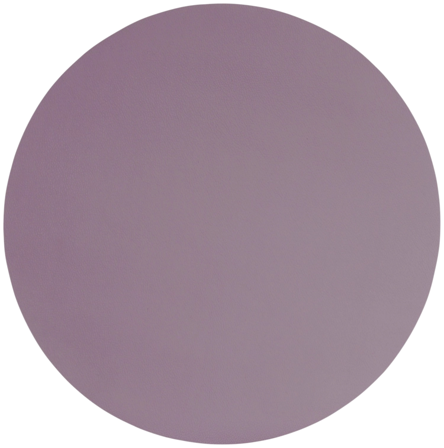 Set de table rond en cuir, lavande