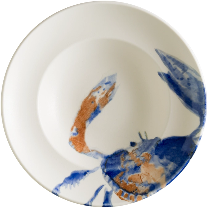 Assiette creuse Aquelis Crab Gourmet