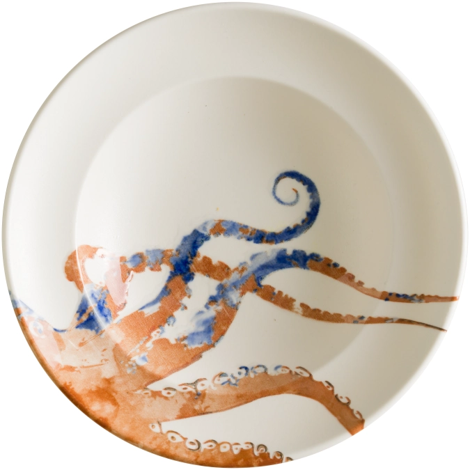 Assiette creuse Aquelis Octopus Gourmet