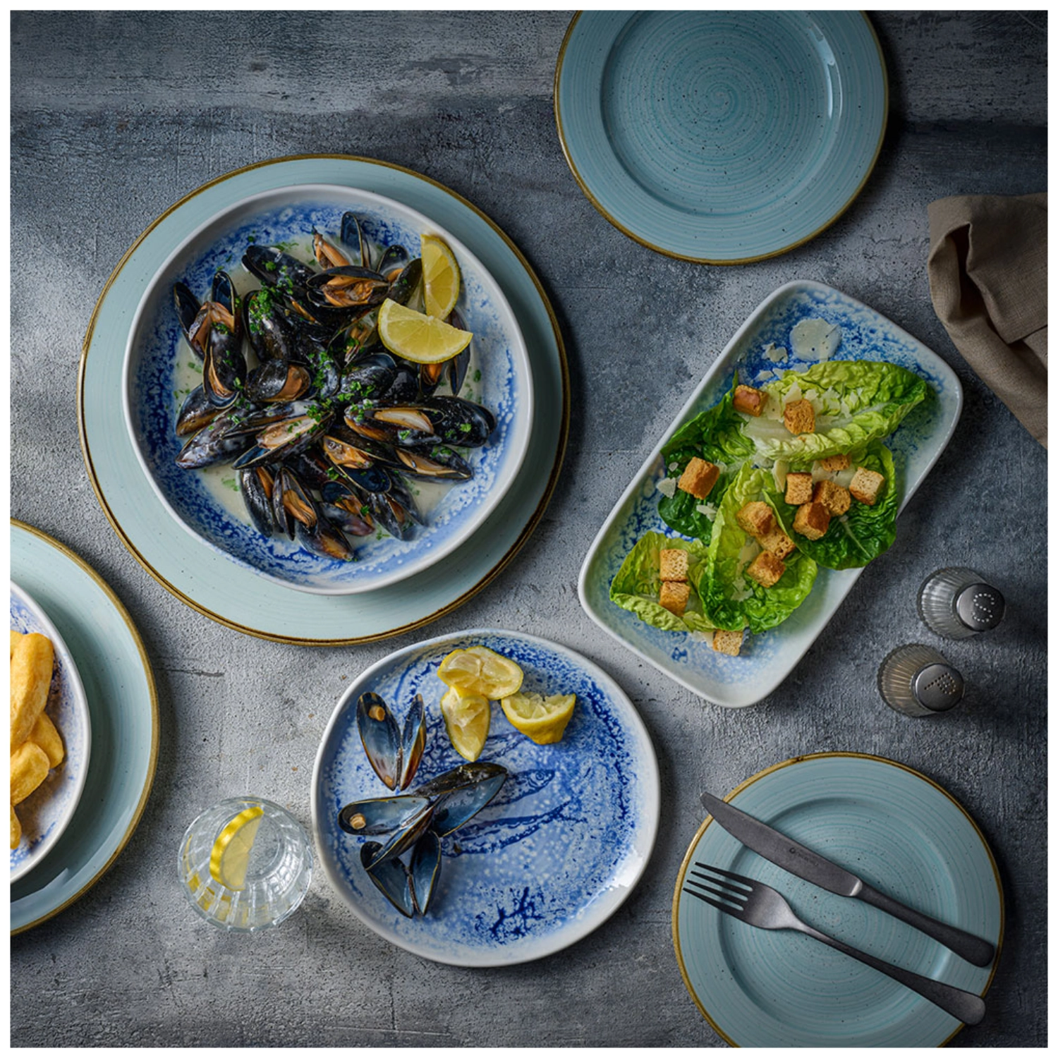 Fresco Blue Organic Teller