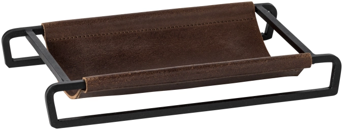 Leather Tablett rechteckig