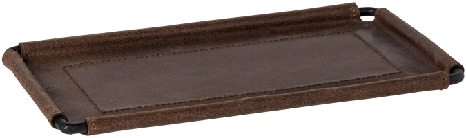 Leather Tablett rechteckig