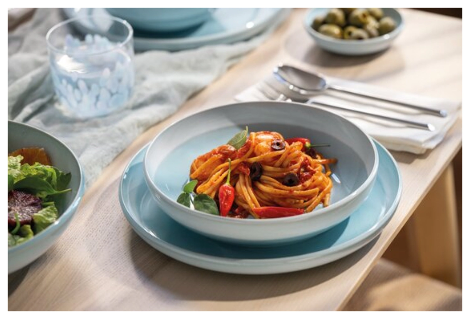 Perlemor Aqua Pastaschale