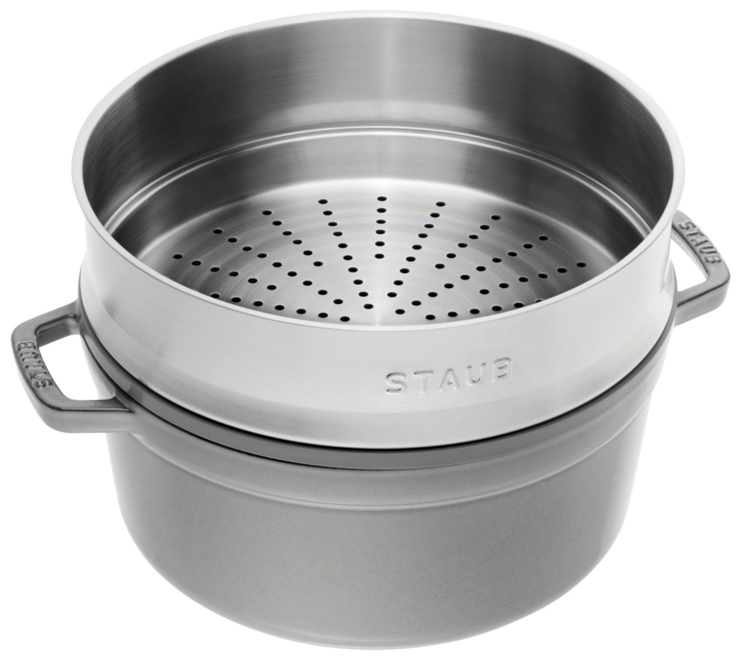 Cocotte mit Dämpfeinsatz