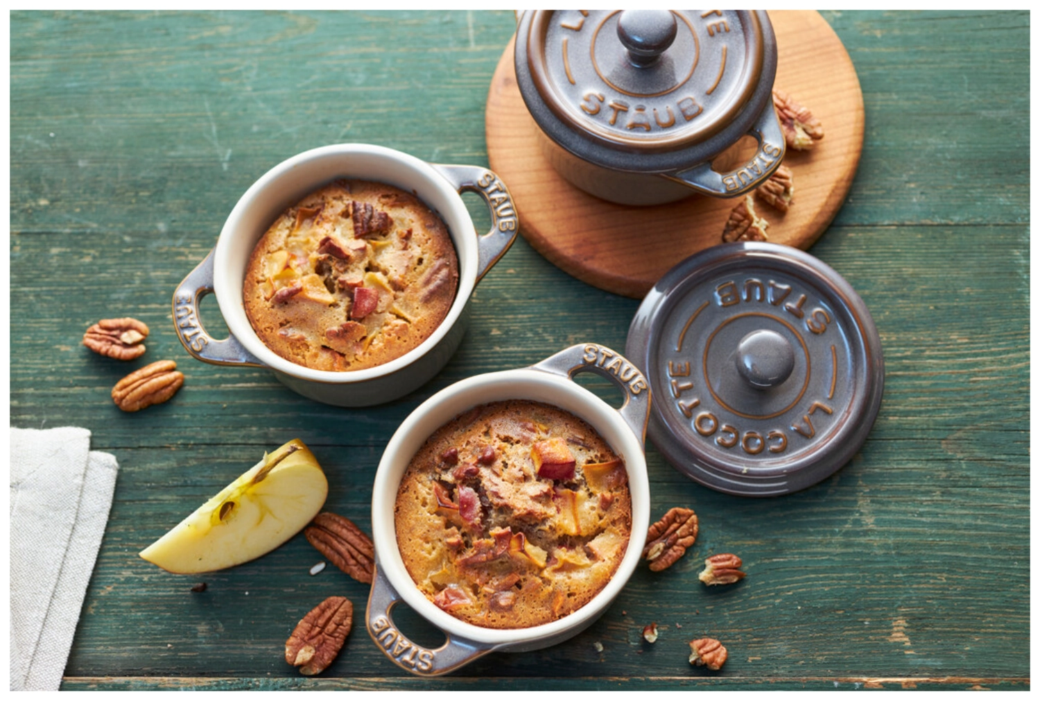 4er Set Keramik Cocotte