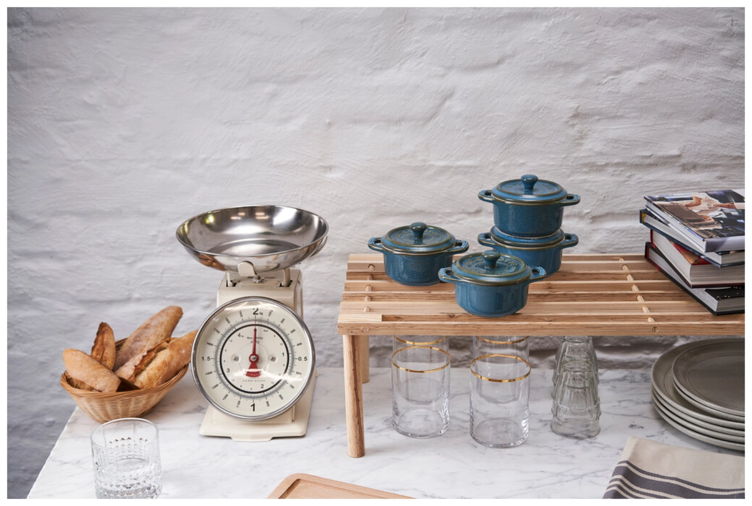 4er Set Keramik Cocotte