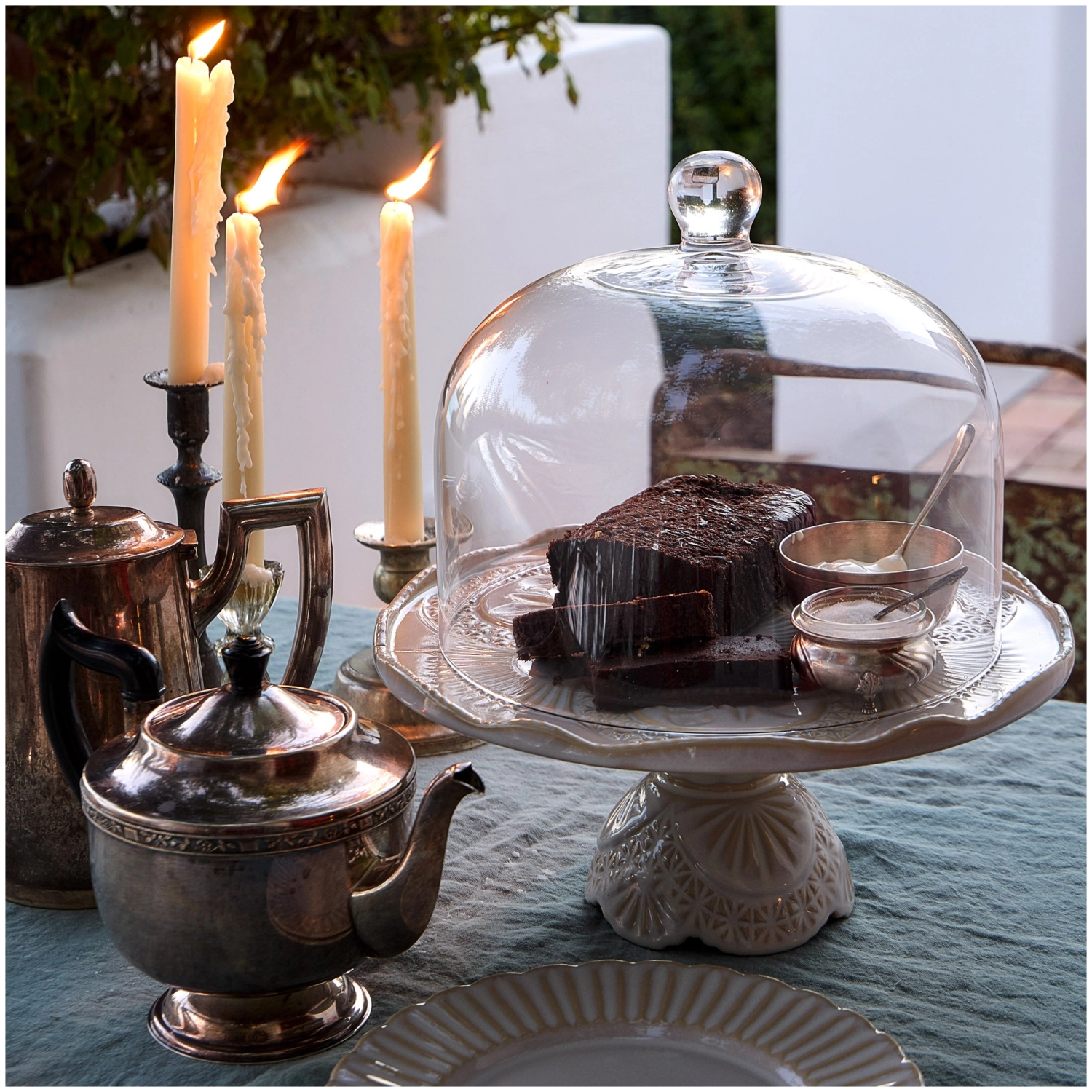 Cristal Teller auf Fuss