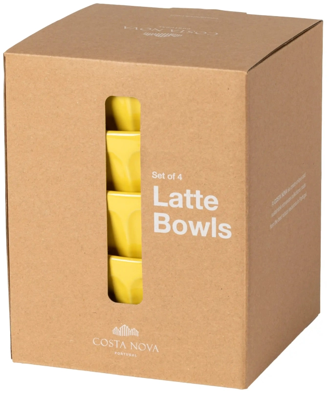 Latte Bowls Set 4 Latte Schalen