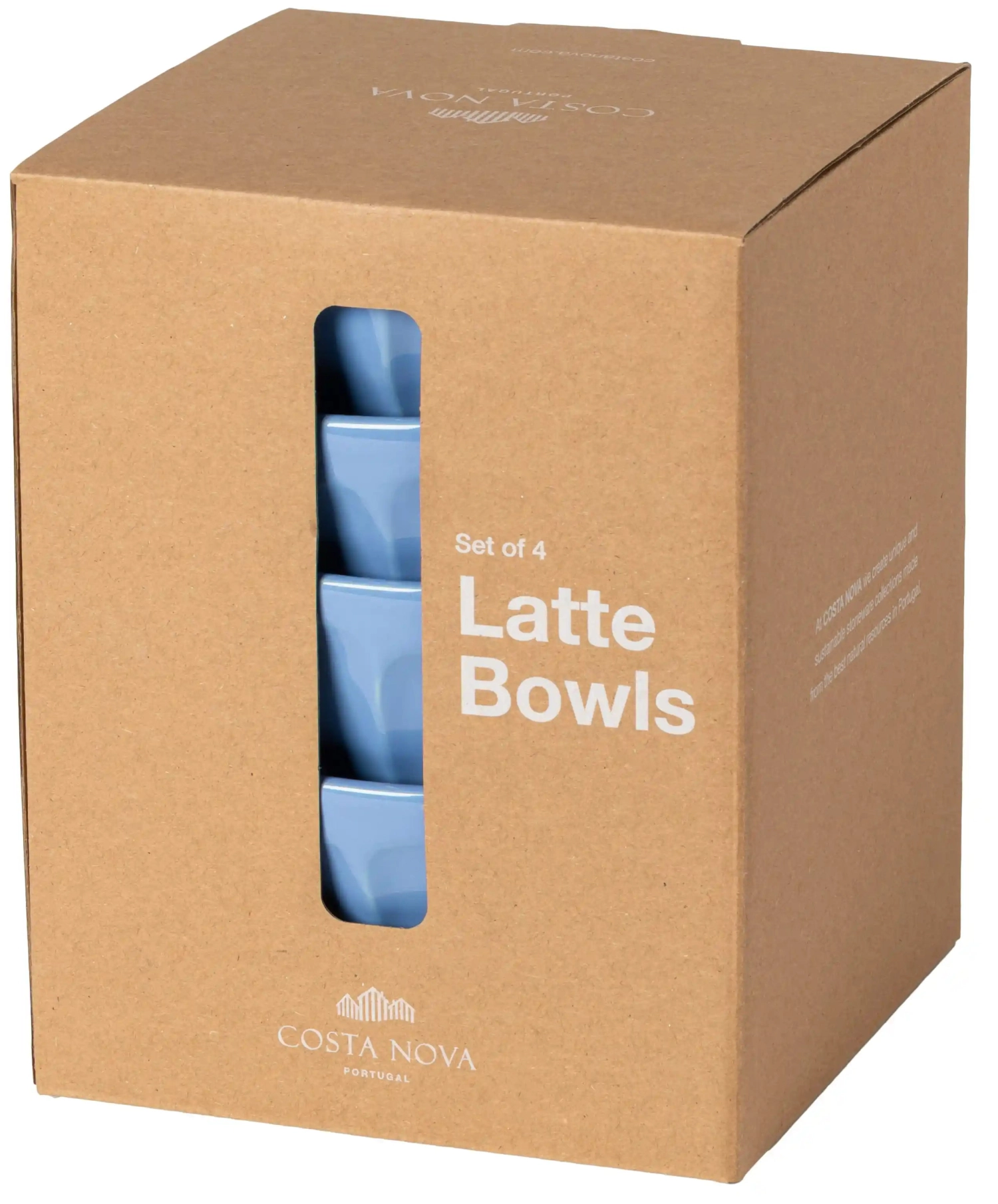 Latte Bowls Set 4 Latte Schalen