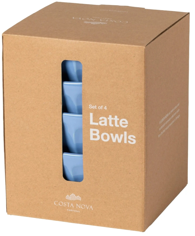 Latte Bowls Set 4 Latte Schalen