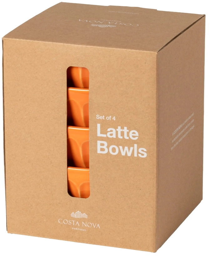 Latte Bowls Set 4 Latte Schalen