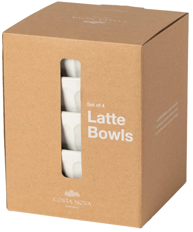 Latte Bowls Set 4 Latte Schalen
