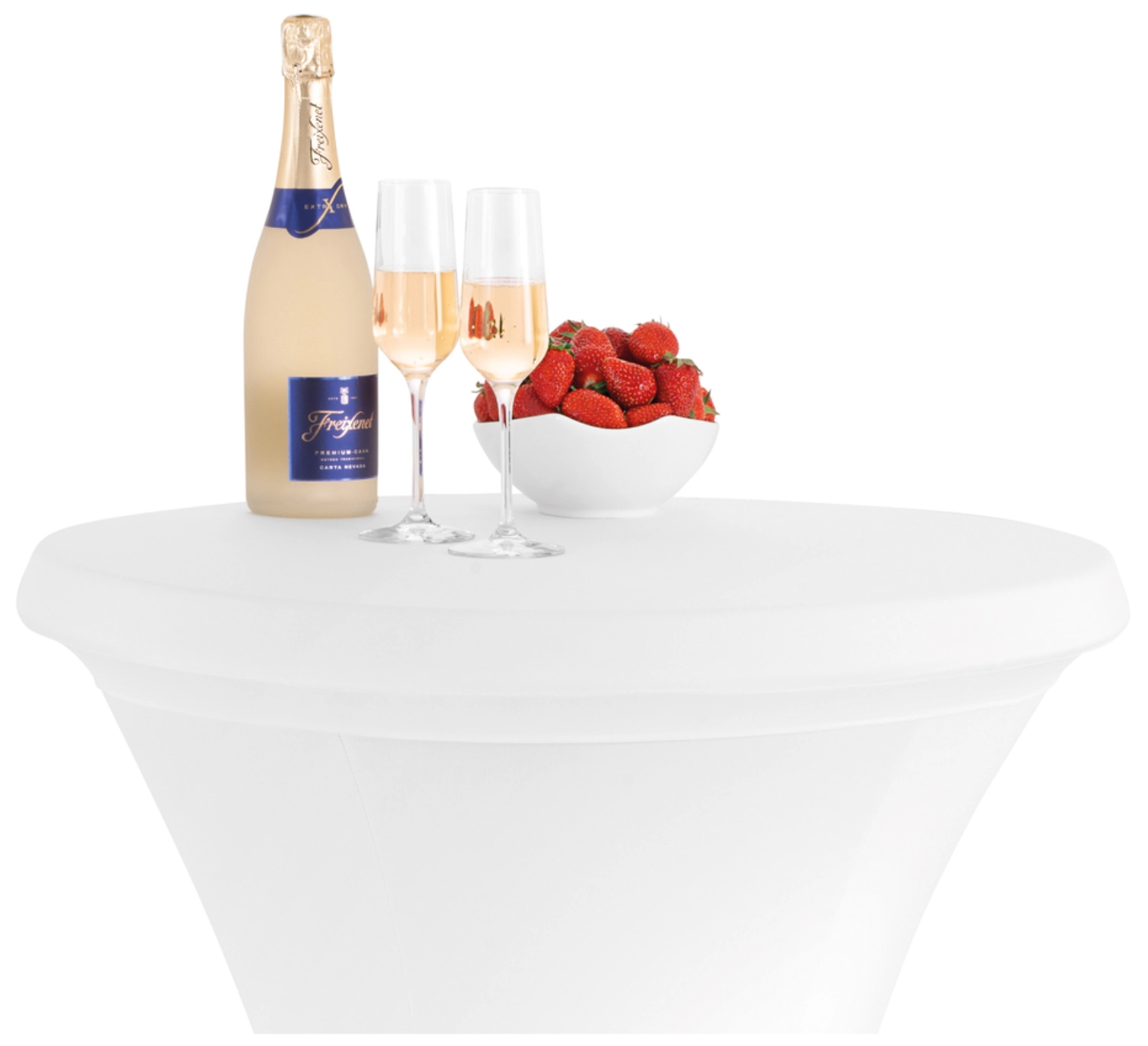 Housse de protection blanche pour table de fête