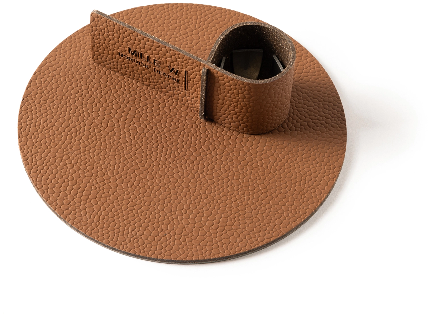 Bougeoir grand format cognac