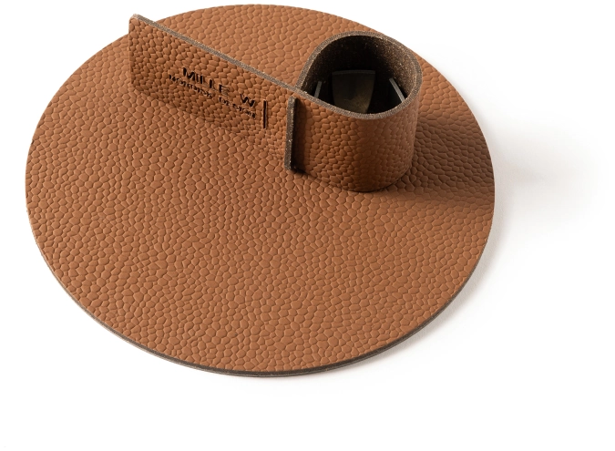 Bougeoir grand format cognac