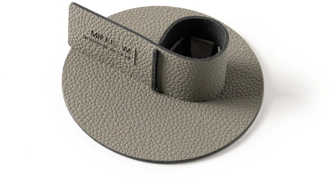 Bougeoir petit format gris