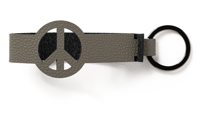 Porte-clés Peace nickel gris