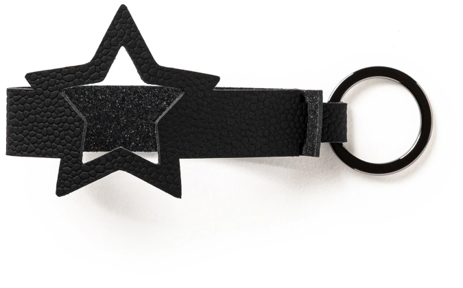 Porte-clés étoile nickel noir