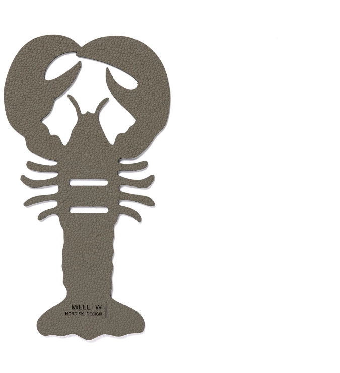 Porte-couverts homard gris