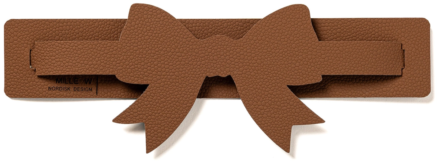 Porte-serviette nœud cognac