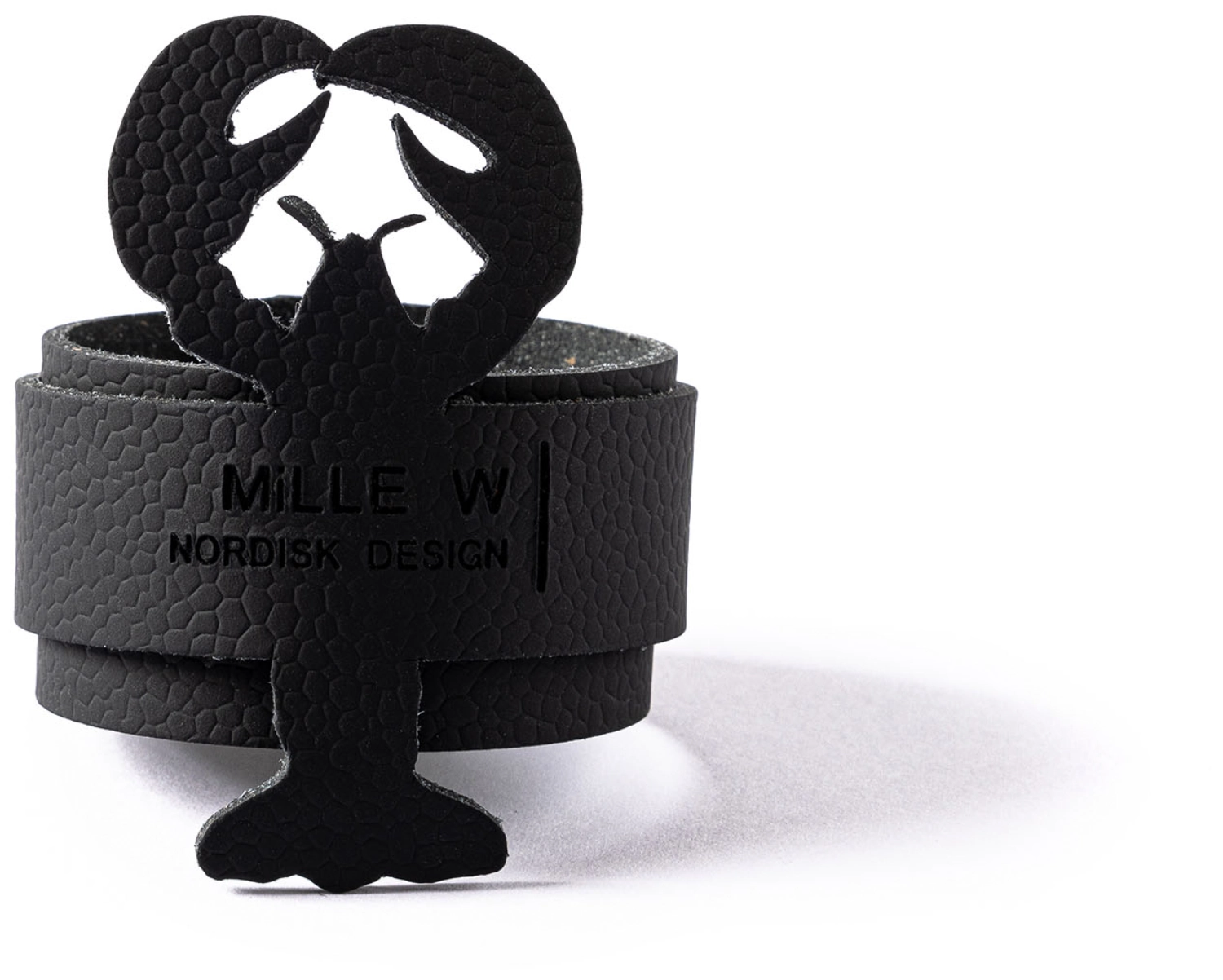 Rond de serviette homard noir