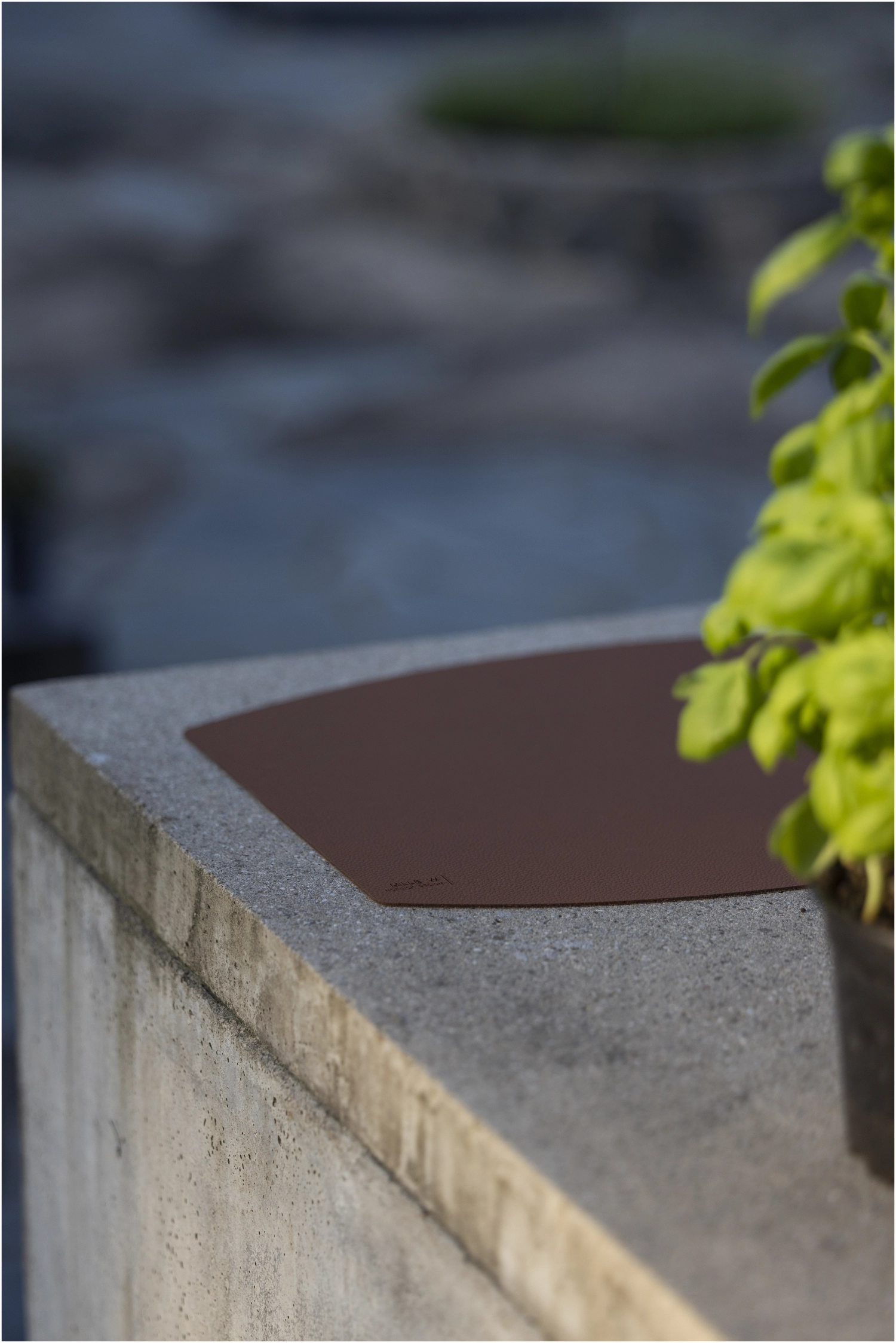 Set de table 44x35cm, ovale, cognac